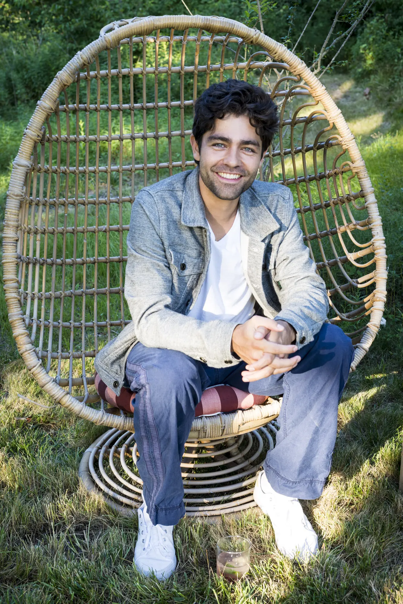 A candid, natural-light portrait at an outdoor event